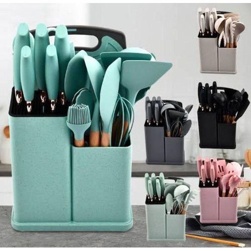 19-Piece Premium Kitchenware & Knife Set